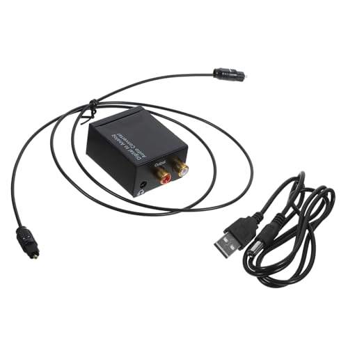 CONGARTENO デジタル音声信号からアナログ 音声に変換するオーディオボックス 電源供給 光デジタル入力対応 サンプリング対応 ノイズなし簡単