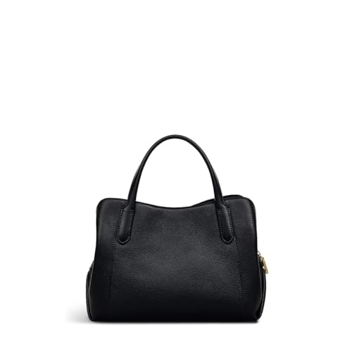 Image of RADLEY London Provence Avenue Women's Small Leather Ziptop Satchel Bag, Black