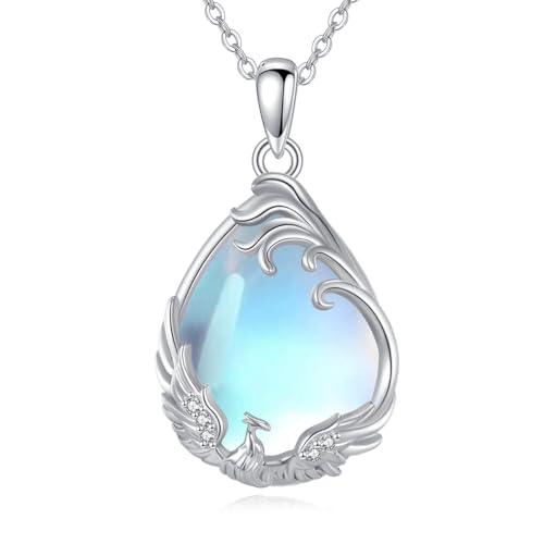 Bijoux cadeau pour femme collier phénix oiseau spirituel argent 925