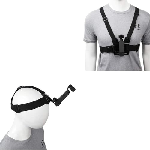 Accessories Kit for DJI Osmo Pocket 2,New Quick Release Head Strap Mount + Chest Mount Harness