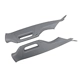 FEXON A Pillar Grab Handle Interior Trim Compatible with 2011-2016 Ford F250 F350 F450 F550 Super Duty Replace# BC3Z-2503599-AC BC3Z-2503598-AC (Left Right Driver Passenger Side, Gray)