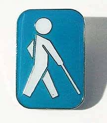 Blindenplakette Pakette international Farbe:Blau *Top-Qualität ...