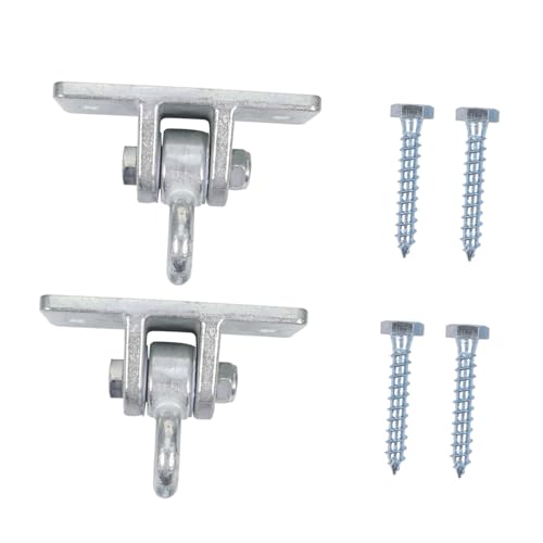 CIYODO 1Set Heavy Duty Steel Swing Hooks with Screws for Outdoor Swing Hammock Swing Brackets for Secure Installation Parks and Backyards