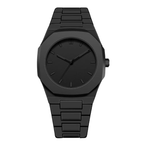 Image of Shocknshop Minimalist Creative Sketch Design Black Analog Plastic Chain Strap Wrist Watch for Men Boys -WCH375