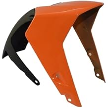 Motorcycle Front Hugger Fender Mudguard Mudsplash Guard Compatible with KTM Duke 125 250 390 Duke390 2017 2018 2019 2020 2021 2022 2023 2024 Color Orange Black, lianhgq824620iqih33