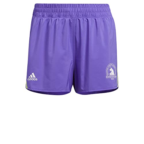 adidas Boston Marathon® 2022 Run Icons 3-Stripes Shorts Women's, Purple, Size S 3