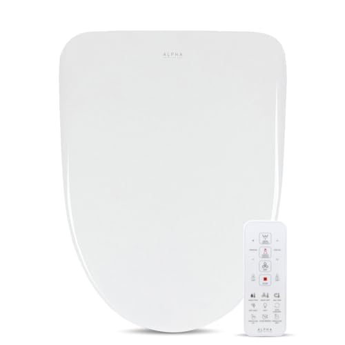 WOODBRIDGE Smart Bidet Toilet Review 9 ALPHA BIDET UXA Pearl Auto Bidet Toilet Seat in Elongated White | Endless Warm Water | Automatic Lid and Seat | Arced Stainless Steel Nozzle | LED Nightlight | Dryer | Deodorizer | 3 Year Warranty