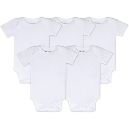 Image of Burt's Bees Baby Bodysuits, Short Sleeve and Long Sleeve One-Pieces, 100% Organic Cotton