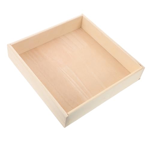 TOYANDONA Caja Arenero Infantil Portátil De Madera Bandeja para Arena Multiusos para Niño Niña Diseño Compacto y Seguro para Actividades Al Aire y Almacenamiento Organizado
