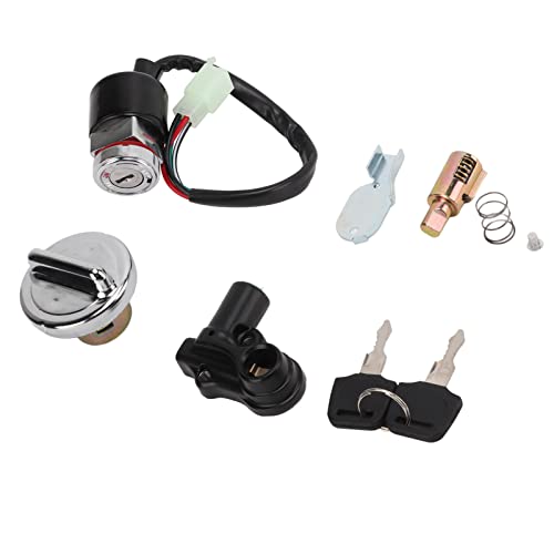 Kit de Couvercle de Gaz de Commutateur D'allumage, Serrure de Casque, Remplacement à 2 Clés pour Kit pour Dax Skyteam 50cc 125cc ST50 ST125 CT70