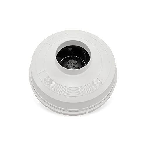 Festa Radon Amg Maverick Radon Fan - Quiet And Energy Efficient 260 Cfm Radon Mitigation System Inline Duct Fan - 4" Electric Inline Fan - Made With Sturdy Glass Reinforced Poly-Resin – White #TOP3