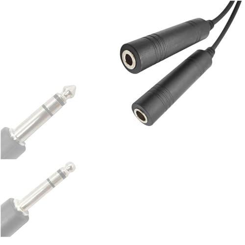 Adaptador para Auriculares de Aviación a U174/U Helicóptero con Doble Enchufe miniatura 2