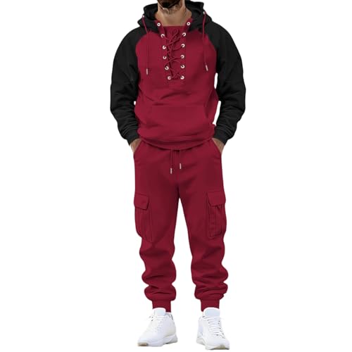 Chándal Viking de hombre con camisa medieval steampunk y pantalones cargo
