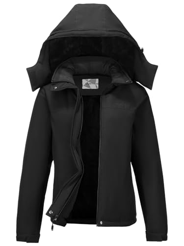 OutPro Damen Skijacke Winter Schneemantel Warm Fleece Mountain Wasserdichte Damenjacke Snowboardjacken