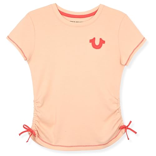 Image of True Religion Girls Short Sleeve Tee Shirt with Embelishments - Soft and Comfortable Girls T-Shirts