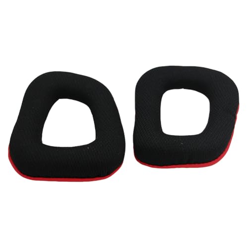 Almohadillas de oreja de repuesto para Logitech G930 G430 G432 G332 G35 F450 (rojo)