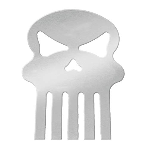 Image of GG Grand General 94241 Chrome Small 'Skull' Mud Flap Cut-Out