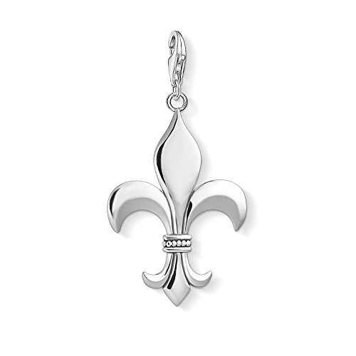 Thomas Sabo Femme Homme Charm Pendentif Fleur de Lys Charm Club Argent Sterling 925 Y0015-637-21