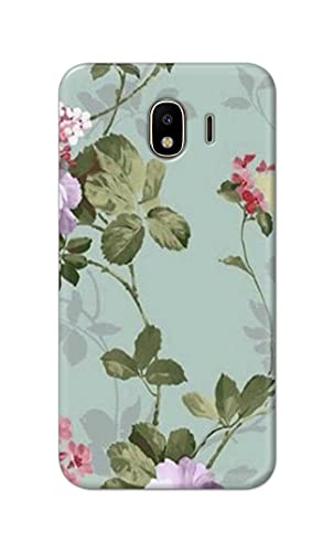 Image of Printed Hard Back Cover Case for Samsung Galaxy J4 Back Cover (Floral Painting) -1302