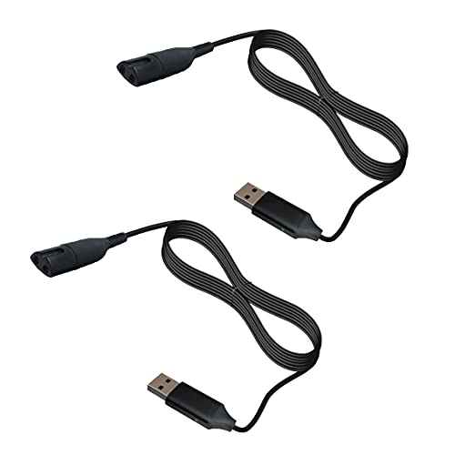 JIUJOJA USB 5V to 12V Shaver Charger Cable Power Cord Replacement for Braun Shaver Series 7/9/3/5 Electric Razor Cable 350cc-4 390cc 3040s 760cc 790cc 790cc-4 740s 720s-4 190s 340s 370 720