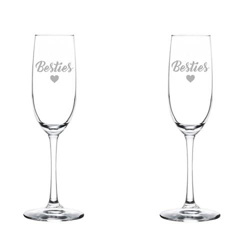 MIP Set of 2 Champagne Flutes 8 oz Stemmed