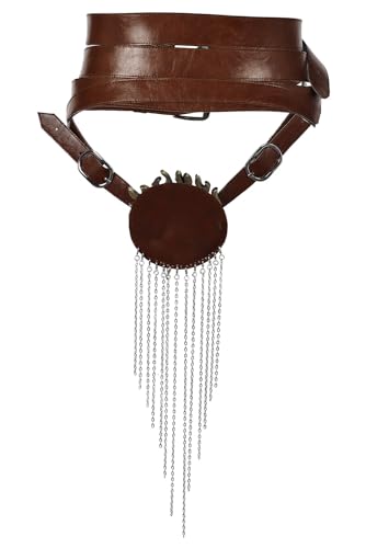 Renaissance Belt Costume Accessories Adult Leather Belt Cosplay Props Outfit Accessory Halloween Props for Women2