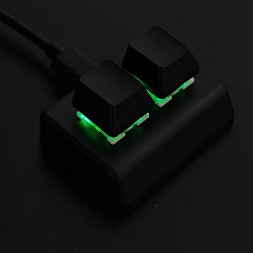 Image of Mechanical Gaming Keyboard Backlit 2 Key for Audio Programming Gaming Switch Black