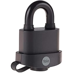 Candado Anticizalla Yale Yale Y220B/51/118/1 Candado de Alta Seguridad Resistente A la Intemperie Negro 51 mm (1 unidad) Y220B