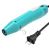 Heat Gun, Mini Heat Gun for Shrink Tubing, for DIY Crafts, 300W Heat Air Gun with Reflector Nozzle, Shrink Wrap Gun Tool for Packaging PVC, Drying Paint, Clay - green