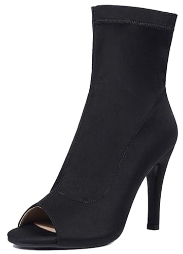 Bottines de danse haut de gamme Z007 à talons ouverts pour grands bals
