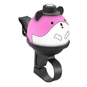 Bike Bell Children’s Bike Accessoire Bike Bell Sound Bicycle Bell Cartoon Bike Bell Kids for Kids Girls Boys Rose