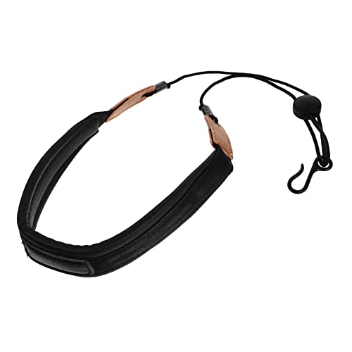 CIMAXIC 1Pc Saxophone Neck Strap Sax Neck Belt for Tenor Baritone Saxophones Comfortable Design Black Accessory for Musicians