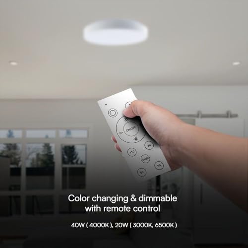 Plafonnier LED 40W V-TAC rond dimmable blanc avec télécommande CCT - 7