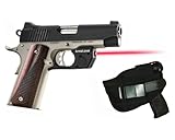 Laser Kit for Compact Springfield, Kimber 1911, Sig Sauer Ultra Pistols w/Tactical Holster, Touch-Activated ArmaLaser TR25S / TR25 Red Laser Sight & 2 Extra Batteries