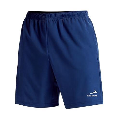 Pantalones Cortos para Correr de Secado rápido de 7 Pulgadas para Hombre Pantalones Cortos para Deportes al Aire Libre con Bolsillos con Cremallera Azul Oscuro M
