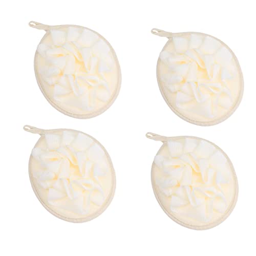 NOLITOY 4個 シャワースクラバー フォーム 恐竜バブルマシン 海 スポンジ 入浴製品 お風呂のおもちゃ メッシュ バス