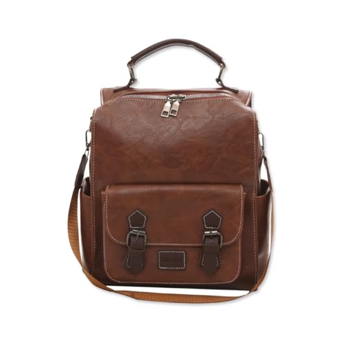 Sac à dos femme polyvalent marron parfait pour le collège et le travail