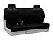 Coverking Custom Fit Rear 60/40 Bench Seat Cover for Select Jeep Compass Models - Premium Leatherette Solid (Black)