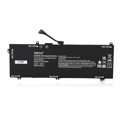 CRLYLC 15.2V 64Wh ZO04 ZO04XL Batería para portátil HP ZBook Studio G3 G4 Mobile Workstation Ultrabook Series 808450-001 808396-421 HSTNN-CS8C HSTNN-C88C HSTNN-LB6W HSTNN-KB6W Battery