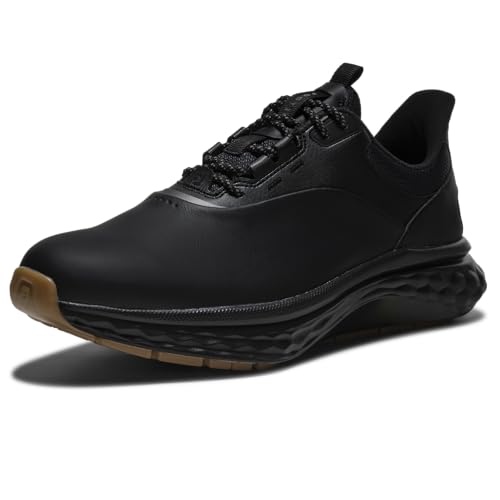 Calzado de golf para hombre Footjoy Quantum, diseño premium en color negro talla 9