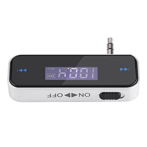 ERYUE Transmisor FM para Llamadas Telefónicas Manos Libres, Sonido Estéreo de Alta Fidelidad, Pantalla LCD