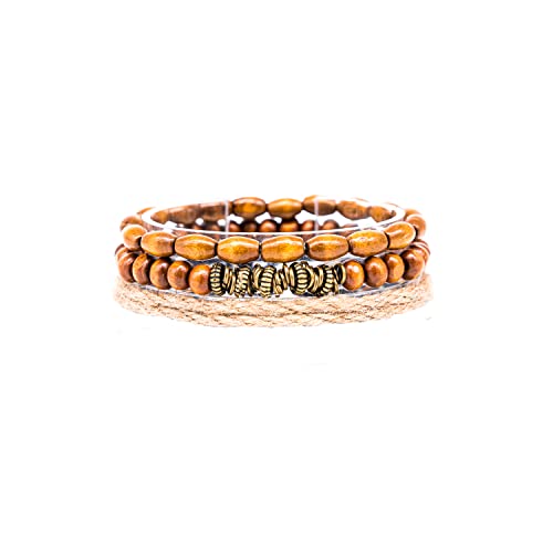 Pulsera de cuentas para hombre ajustable y resistente al agua miniatura 1