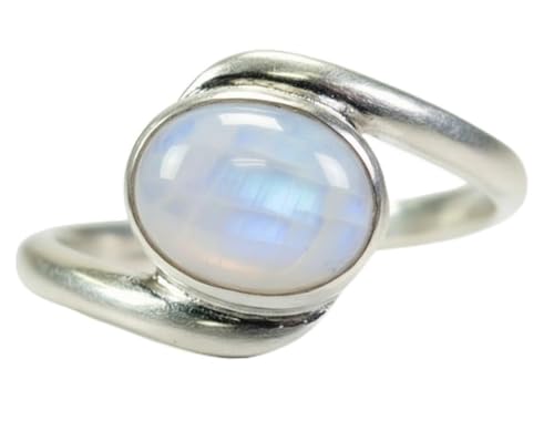 Image of 55Carat Choose Your Color Natural Gemstone Silver Statement Rings for Gift Corssover Style Size 5 to 12