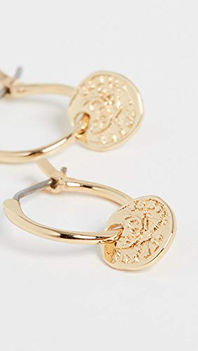 gorjana - Ana Coin Huggies 1/2" Diameter - Coin Charm -Surgical Steel Hinge Closure - Timeless Shine and Durability - Elegant and Versatile Design4