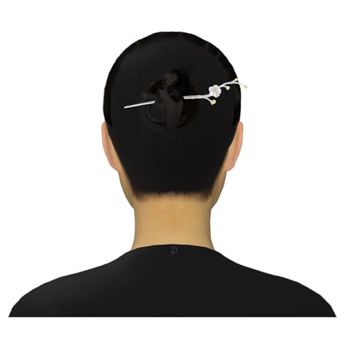 Épingle à cheveux pour femme 707 : fixez votre chignon avec style chinois prune