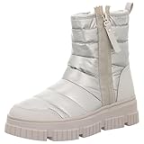 Vegan; Soft Foam s.Oliver Damen Stiefelette Winter gefüttert, beige, (CHAMPAGNE), 36