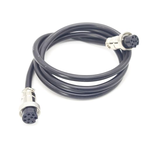 Cable GX16 9 pines doble hembra 1 metro miniatura 1