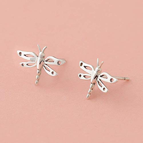 Boma-Jewelry-Sterling-Silver-Dragonfly-Insect-Stud-Earrings