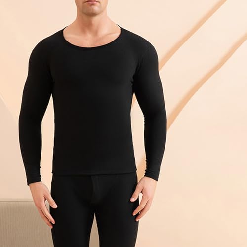 Fall Winter Warm Men's Thermal Underwear Set Performance Base Layer Wicking Active Long Johns Top & Bottom with Fly4