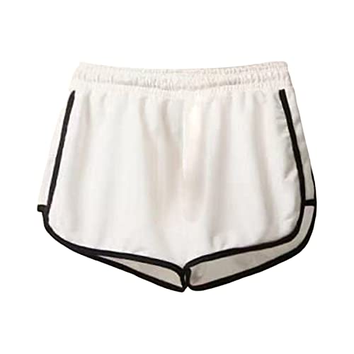 Pantalones cortos para mujer, holgados, de secado rápido, prendas de vestir exteriores, delgadas, para correr, fitness, casual, antiexterior, pantalones de tres puntos, pantalones cortos de tela para